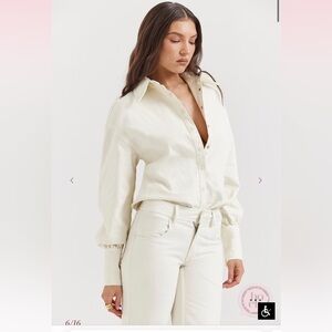 House of CB zuri denim shirt sz XL